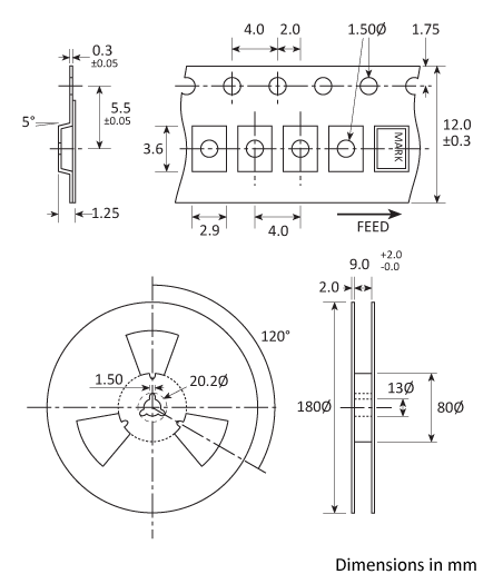 Tape and Reel specifications
