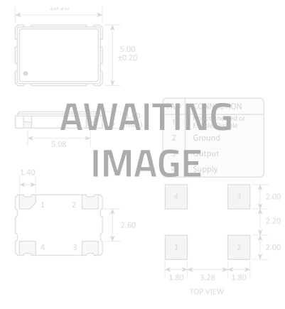 Package footprint and pad configuration drawing for the Golledge HCD300 series OCXOs showing full dimensions.